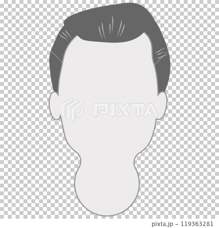 Male silhouette icon, businessman, faceless, illustration 119363281