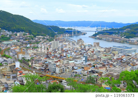 《広島県》千光寺公園から撮影（千光寺・天寧寺三重塔）尾道の風景 119363373