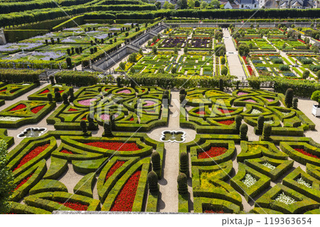Chateau de Villandry, UNESCO World Heritage Site, Villandry, Indre-et-Loire, Pays de la Loire, France 119363654