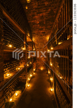 Wine cellars in Ivan, Southern Moravia, Czech Republic Wine cellars in Ivan, Southern Moravia, Czech Republic 119363696