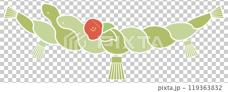 Auspicious snake motif New Year decoration 119363832