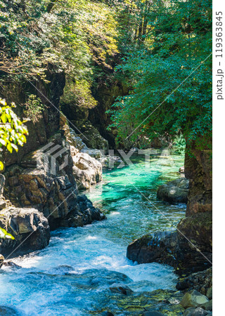【長野県】阿寺渓谷 六段の滝付近 【長野県】阿寺渓谷 六段の滝付近 119363845