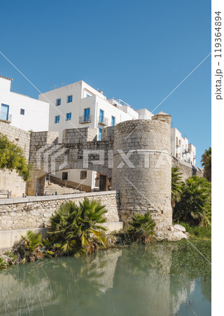 moat and San Pedro Gate in Peniscola, Spain moat and San Pedro Gate in Peniscola, Spain 119364894