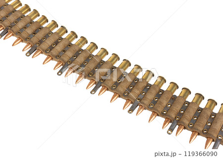 Machine Gun Canvas Ammo Belt with Ammunition Machine Gun Canvas Ammo Belt with Ammunition 119366090