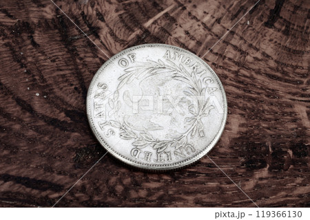 Old USA 1897 year US silver dollar coin 119366130