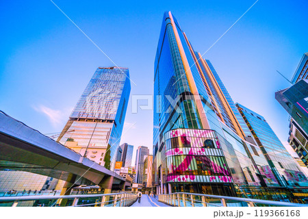 日本の東京都市景観 さよなら西口…渋谷サクラステージや渋谷スクランブルスクエアなどを望む=14日 日本の東京都市景観 さよなら西口…渋谷サクラステージや渋谷スクランブルスクエアなどを望む=14日 119366168