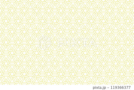 The geometric pattern with lines. Seamless vector background. White and yellow texture. Graphic modern pattern. Simple lattice graphic design The geometric pattern with lines. Seamless vector background. White and yellow texture. Graphic modern pattern. Simple lattice graphic design 119366377