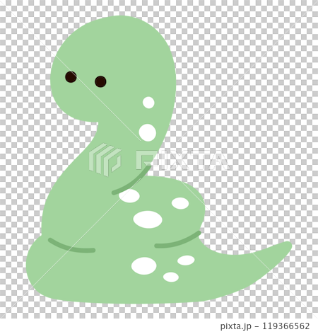 とぐろを巻いたへびのイラスト 119366562