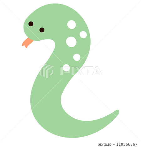 舌を出してるへびのイラスト 119366567