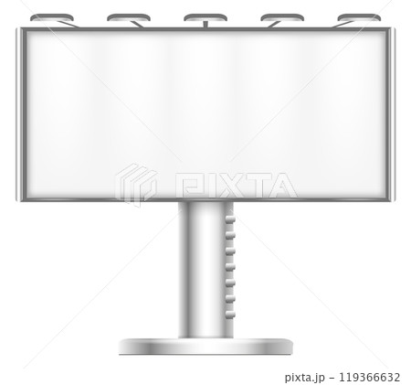 White billboard mockup. Blank space street banner 119366632