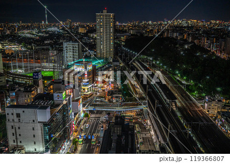 [夜景]王子駅周辺の街並み[北とぴあ展望ロビー] 119366807