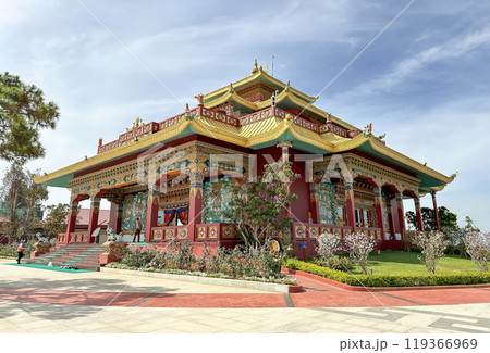 Exterior View Of Main Temple Of A Famous Pagoda In Lam Dong, Vietnam. 119366969