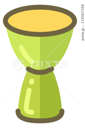 Goblet drum color icon. Rhythm music instrument Goblet drum color icon. Rhythm music instrument 119367168