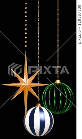 3D素材_クリスマスオーナメント 119367309