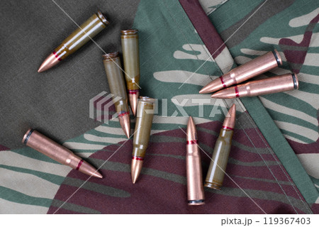 kalashnikov ammunition cartridges 119367403
