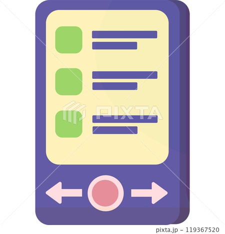 Business trend analysis on smartphone vector icon Business trend analysis on smartphone vector icon 119367520