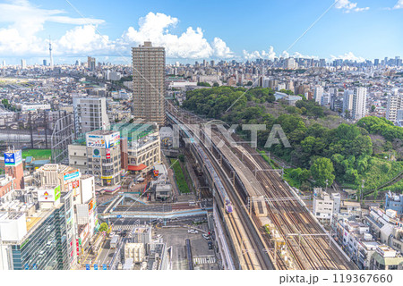 [昼]王子駅周辺の街並み[北とぴあ展望ロビー] 119367660
