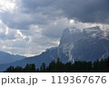 Rain on the Cortina Dolomites 119367676