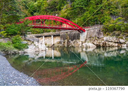 【長野県】木曽の桟（赤い鉄橋の下、石積の所） 119367790