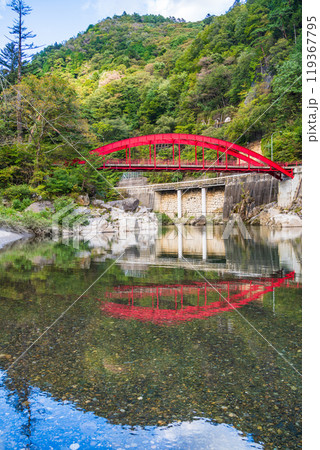 【長野県】木曽の桟（赤い鉄橋の下、石積の所） 119367795