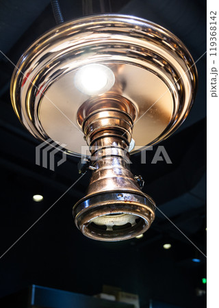 Close-up of smoke extractor fan, commonly found in Korean barbecue restaurant 119368142