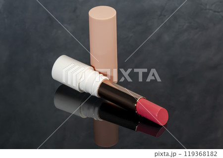 colored lipstick in light tubes. Cosmetic accessories. colored lipstick in light tubes. Cosmetic accessories. 119368182