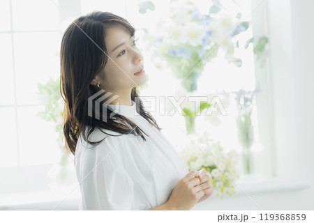若い女性、ポートレート、ビューティーイメージ 119368859