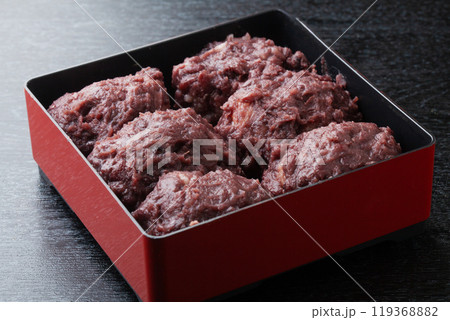 あんこの田舎風おはぎ 119368882