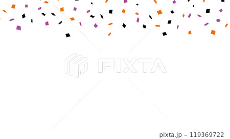 紙吹雪　ハロウィンカラー　紫　オレンジ　黒	 119369722