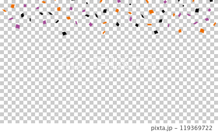 紙吹雪　ハロウィンカラー　紫　オレンジ　黒	 119369722