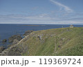 秋田県 入道崎の断崖と海 119369724