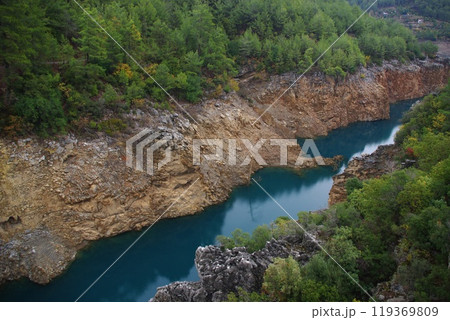 Southern Turkey, region Anatolia. Alanya, Antalya privince. Dim River National park and canyon. Taurus Mountains 119369809