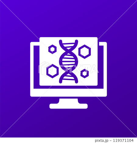 genetics and dna research icon genetics and dna research icon 119371104