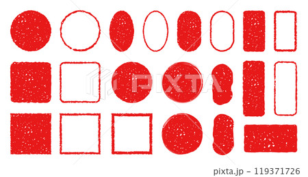 落款 素材 赤 スタンプ 和風 あしらい セット	 落款 素材 赤 スタンプ 和風 あしらい セット	 119371726