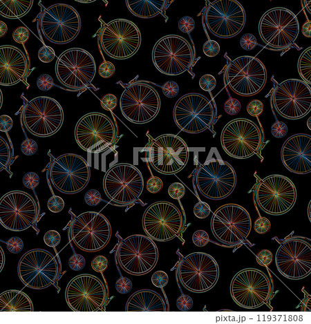 Penny farthing bikes pattern 119371808