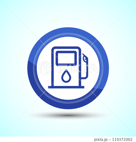 Fueling Sign Icon Design Illustration, Fuel Icon For Apps and Websites, Button Design 119372002