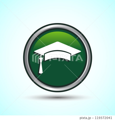 Graduation Hat Icon Design Illustration, Academic Cap Icon For Apps and Websites, Button Design Graduation Hat Icon Design Illustration, Academic Cap Icon For Apps and Websites, Button Design 119372041