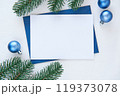 Mockup for your art work, Christmas Card Mockup, Holiday Greeting Card or Invitation 119373078