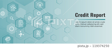 Credit Report Web Banner for Personal Loan or Mortgage Credit Report Web Banner for Personal Loan or Mortgage 119374250
