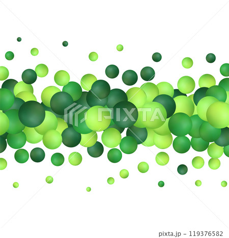 Glass green ball or precious pearl. Glossy realistic ball, 3D abstract vector illustration highlighted on a white background. Eps 10 119376582