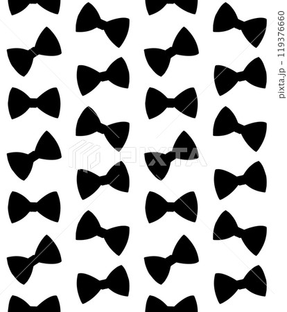 Vector seamless pattern of hand drawn bow tie 119376660