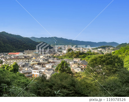 大友宗麟記念公園から望む津久見市街地風景 大友宗麟記念公園から望む津久見市街地風景 119378526