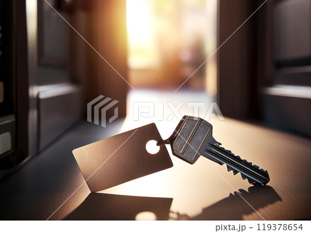 鍵と開かれた扉のイメージ 119378654