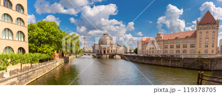 Museum Island and the city embankment on a sunny day, Berlin, Germany 119378705