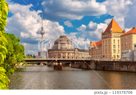Museum Island and the city embankment on a sunny day, Berlin, Germany 119378706