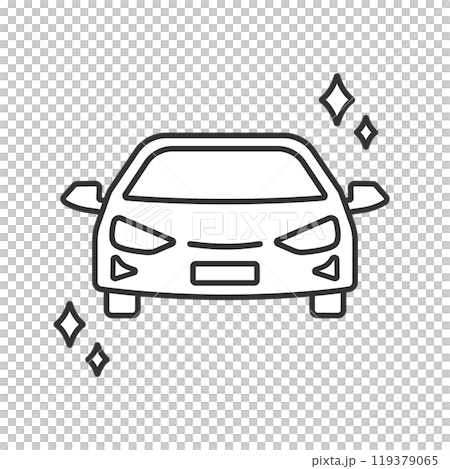 New car sedan (passenger car) line icon outline 119379065