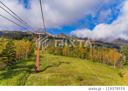 【長野県】木曽 おんたけロープウェイ 眼下の景色 【長野県】木曽 おんたけロープウェイ 眼下の景色 119379559