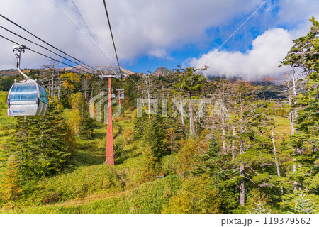 【長野県】木曽　おんたけロープウェイ　眼下の景色 119379562