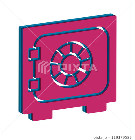 Illustration Vector graphic of safe box icon template 119379585