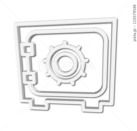 Illustration Vector graphic of safe box icon template Illustration Vector graphic of safe box icon template 119379586